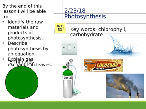 AQA Photosynthesis lesson