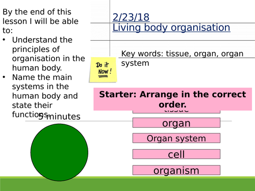 Biology AQA - Cell organisation