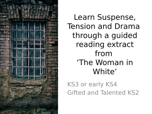 Suspense Tension Drama KS3 via C19th Woman in White