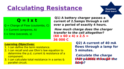 calculating-resistance-gcse-physics-teaching-resources