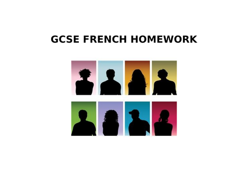 GCSE FRENCH HOMEWORK SOCIETY
