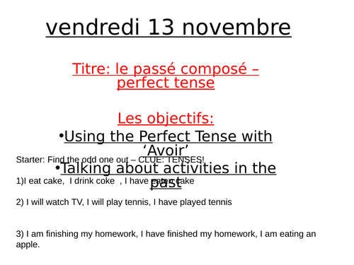 using-the-perfect-tense-in-french-teaching-resources