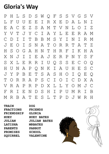 Gloria's Way Word Search