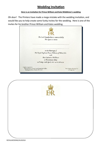 Royal Wedding Invitation