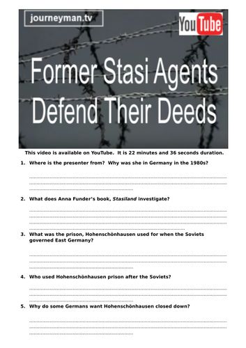 Stasiland - Former Stasi Agents Defend Their Deeds