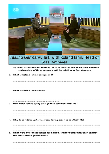Stasiland - Talking Germany. Talk with Roland Jahn, Head of Stasi Archives