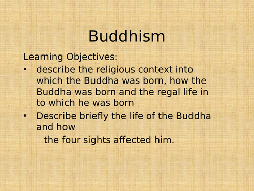 AQA GCSE RE Philosophy and Ethics Buddhist Beliefs