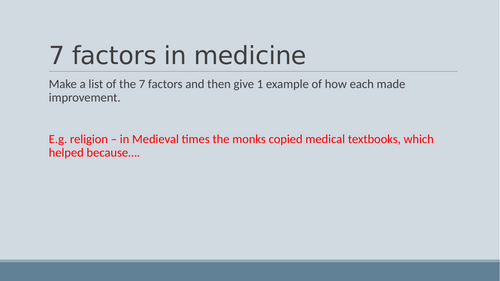 Medicine Middle Ages to Renaissance - revision