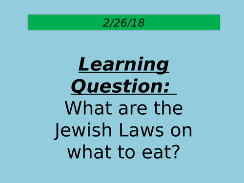 Kosher Food Laws
