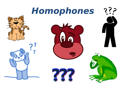 HOMOPHONES TESTS