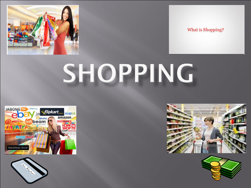 Shopping: Types of places we shop | Teaching Resources