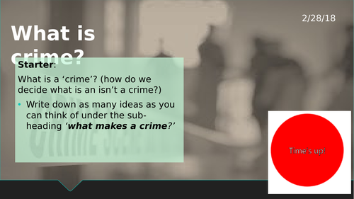 AQA 9-1 RS GCSE- Crime and Punishment - What is Crime?