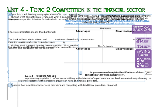 LIBF - Finance Unit 4 Topic 2 Revision Mat