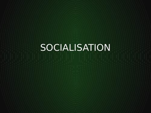 38 slides - Socialisation