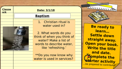 AQA Religious Studies 9-1: Christian Practices: Baptism