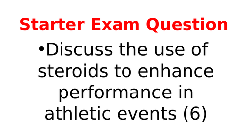 Performance Enhancing Drugs