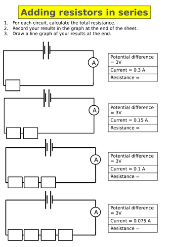Adding resistors in series and parallel