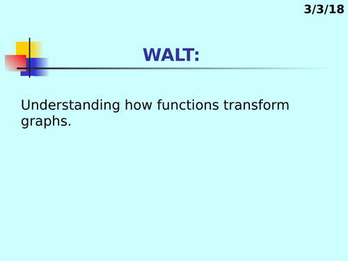 Transforming graphs and function notation