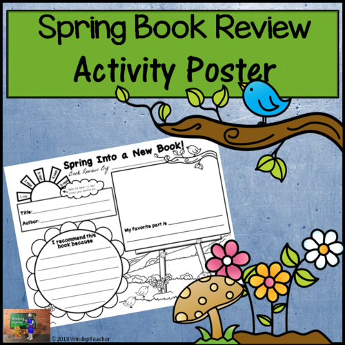 Book Review Poster - Spring Into a New Book!