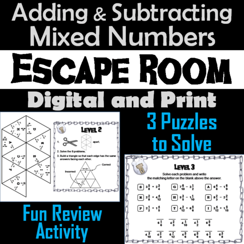 Adding and Subtracting Mixed Numbers