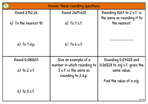 Rounding - Basic reasoning questions - Free Mastery Resource