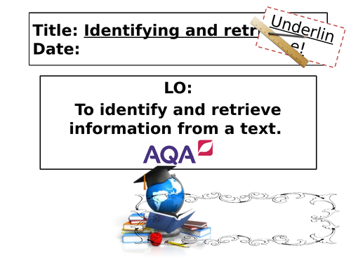 AQA Language Paper 1 Question 1