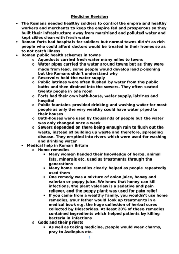 REVISION: "History of Medicine"