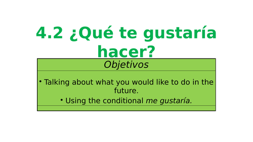 Mira 3 - Unit 4.2 ¿Que te gustaria hacer?