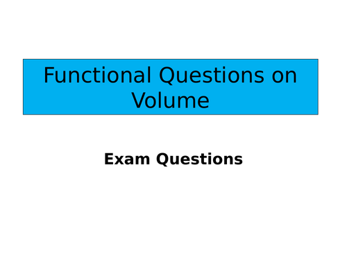 Volume and surface area of compound shapes