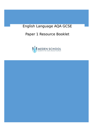 AQA Paper 1 Language Resource Booklet
