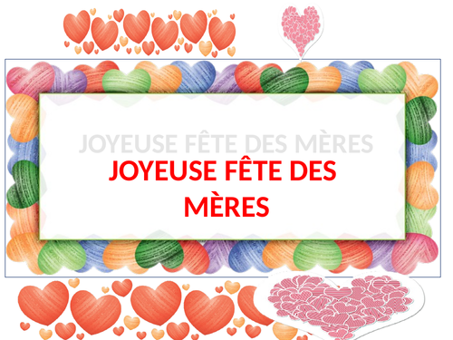 Joyeuse Fete Des Meres Teaching Resources