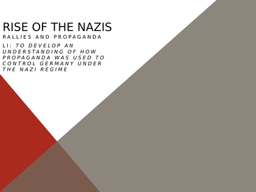 Rise of the Nazis: Rallies and Propaganda Lesson 23