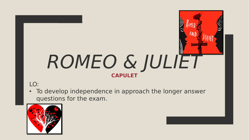 Romeo & Juliet GCSE Question