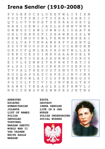 Irena Sendler Word Search