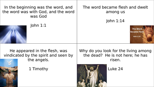 GCSE Edexcel Spec B Christianity Bible Quote Cards