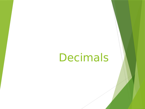 Ordering Decimals