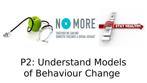 Level 3 - Unit 20: Models of Behaviour Change (P2)
