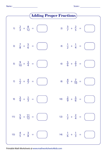 Adding Fractions