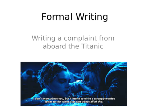 Formal Writing