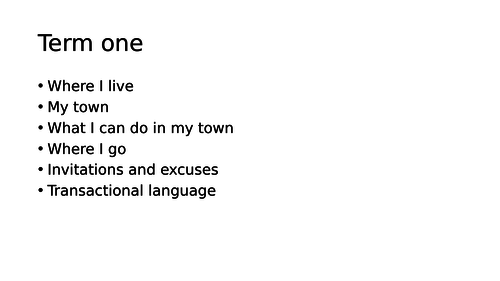 Year 8 Scheme of Work