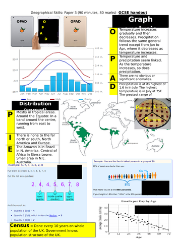 geography OCR A pre exam handout skills