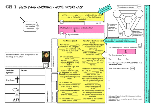 Revision Workbook AQA GCSE RS A Beliefs and Teachings (Christianity)