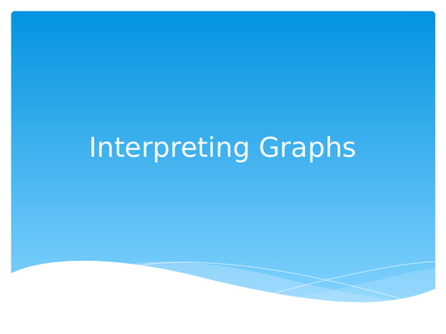 Interpreting Graphs Activity
