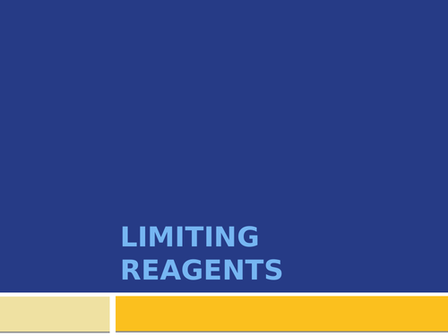 Limiting Reagents AQA