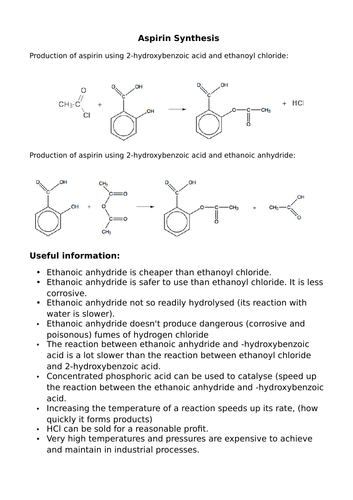 Choosing Reaction Pathways AQA