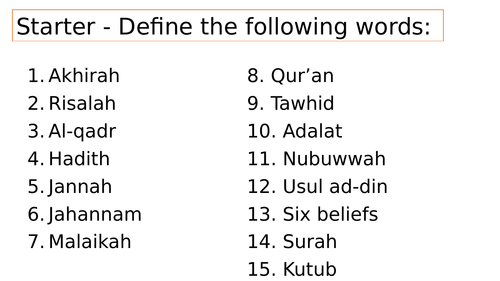 Edexcel Spec B Religious Studies (9-1) Islam: Living the Muslim life