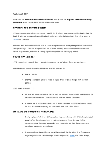 AQA Health - Bacterial Diseases