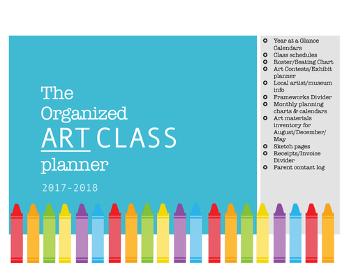 Art Teacher Planner - Crayon themed
