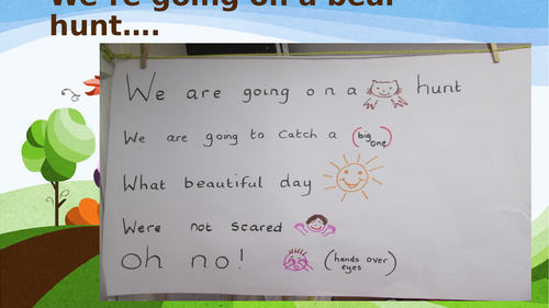 We're going in a bear hunt lesson plan and resources