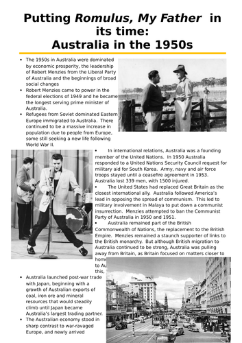 Romulus, My Father - Australia in the 1950s